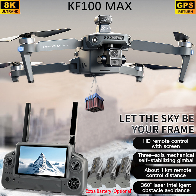 Drone Gimbal Brushless - KF100 MAX GPS 드론 4K 카메라